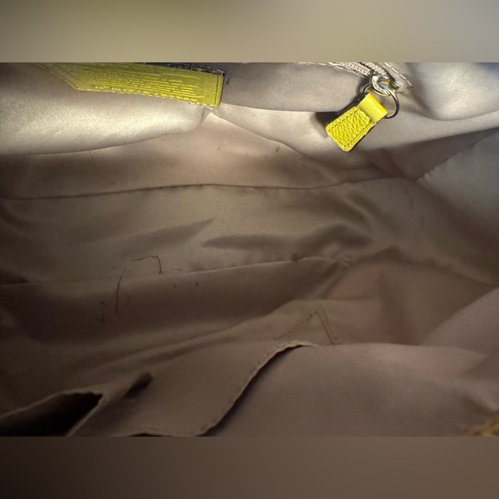 Coach Yellow Leather Shoulder Bag - Picture 10 of 11